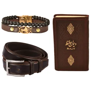ست هدیه طرح تولد آذر  کهن چرم مدل m96-9