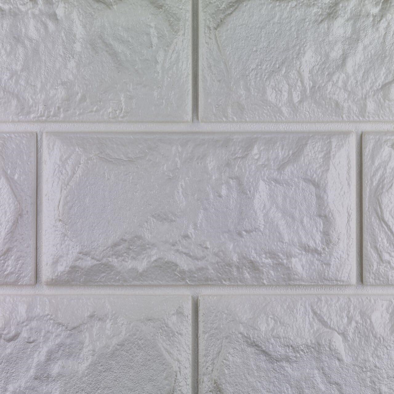 دیوارپوش فومی طرح آجر سفید کد FB اندازه 71×77