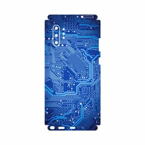 MAHOOT Blue Printed Circuit Board-FullSkin Cover Sticker for Samsung Galaxy Note 10 Plus
