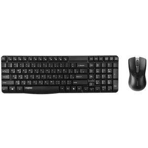 کیبورد و ماوس بی‌سیم رپو مدل X1800 با حروف فارسی