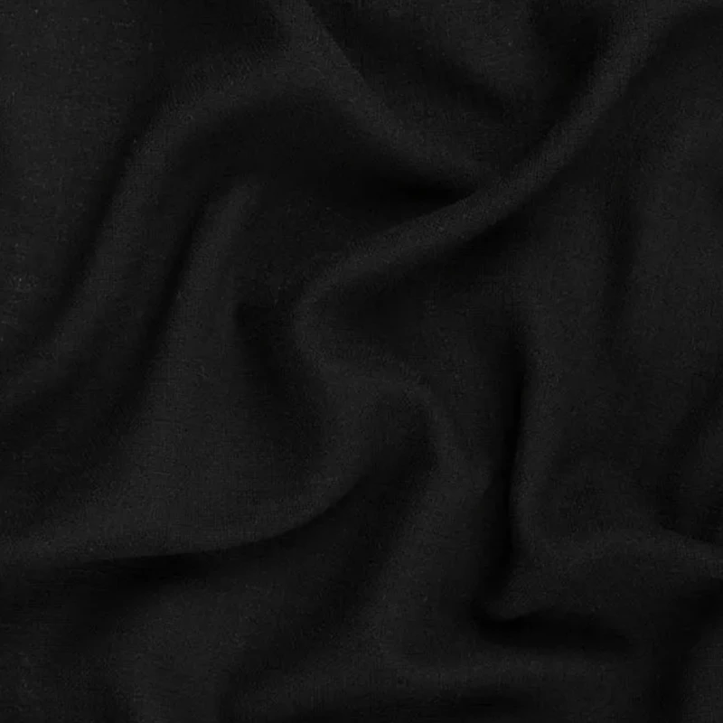 پارچه لباس عرض ۱.۵ متر مدل شانتون صوفیا رنگ مشکی