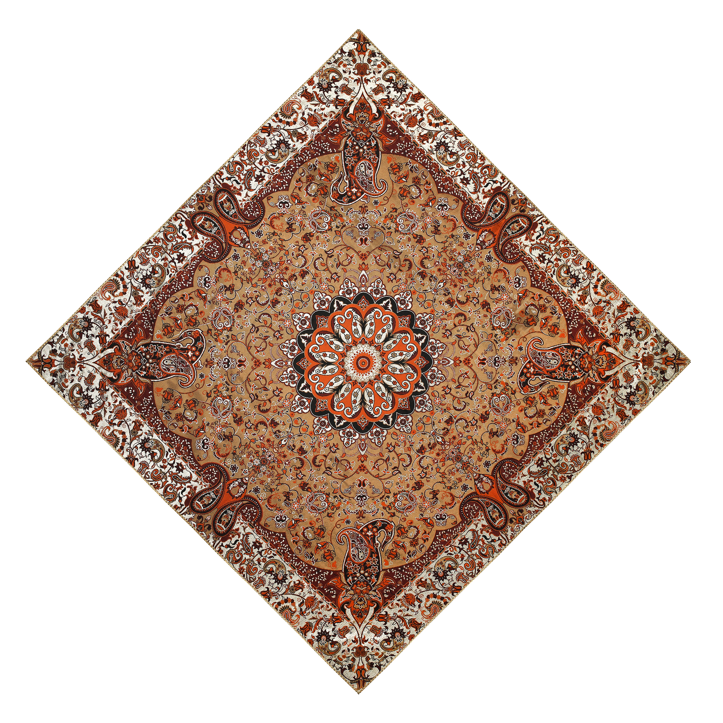 رومیزی ترمه طرح زرینه کد ZAB KM