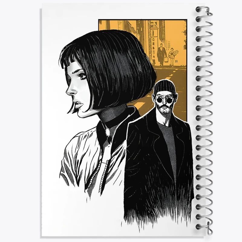 دفتر مشق 50 برگ خندالو طرح لئون و ماتیلدا کد N3252