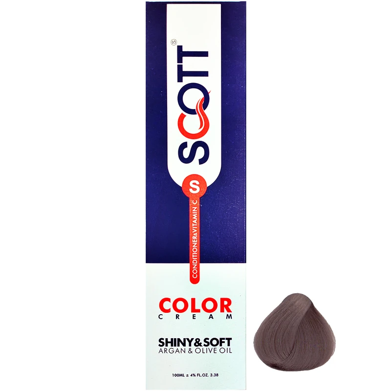 رنگ مو اسکاتس سری CENERE شماره C6 حجم 100 میلی لیتر رنگ بلوند دودی متوسط