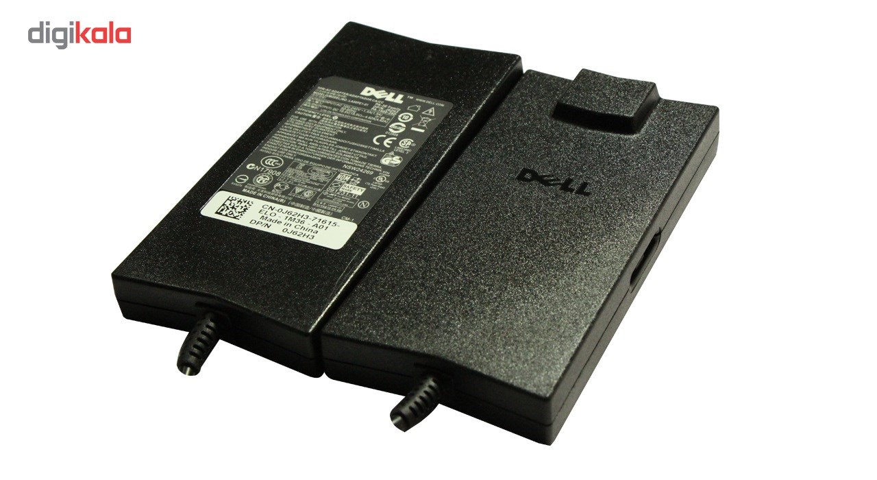 شارژر لپ تاپ 19.5 ولت 4.62 آمپر دل مدل اسلیم LA90PE1-01 به همراه کابل برق