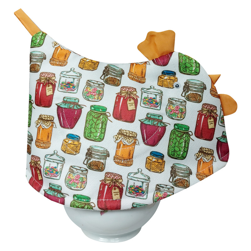 روقوری سیی مدل خروس شیشه مربا کد 1129.19