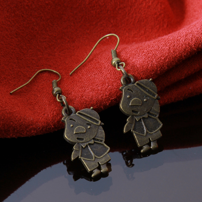 گوشواره دخترانه مدل فلزی فانتزی کد GZN_106