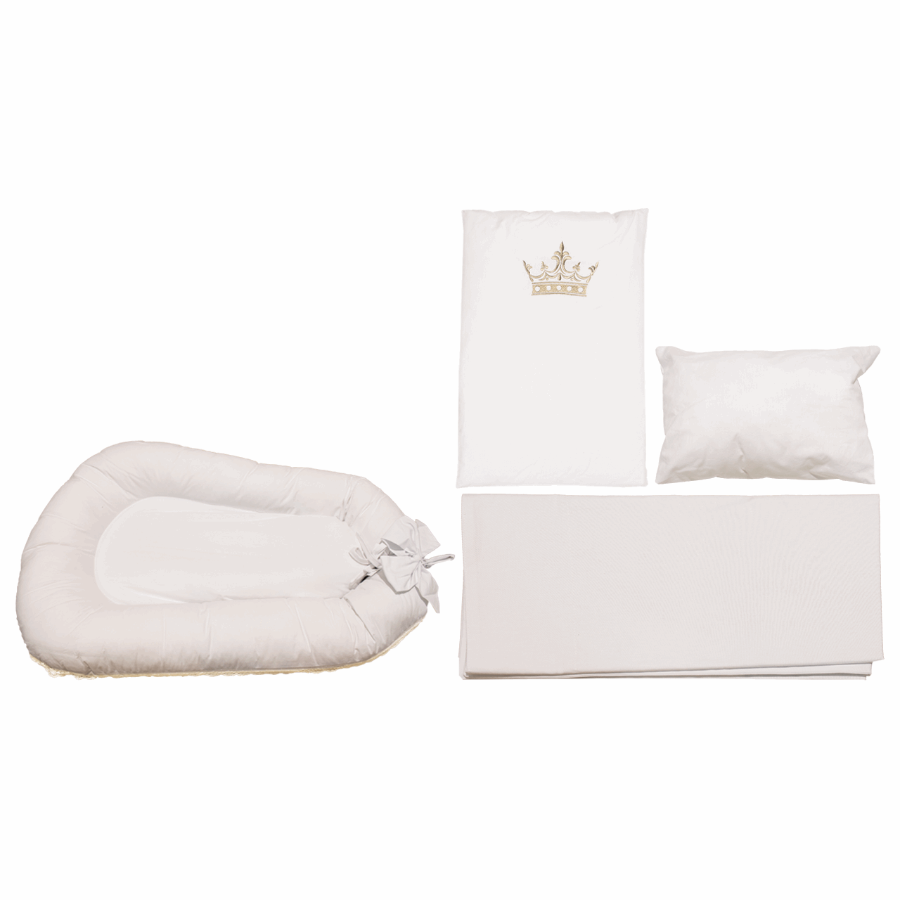 سرویس خواب 4 تکه نوزادی کیدبو  مدل Royal White