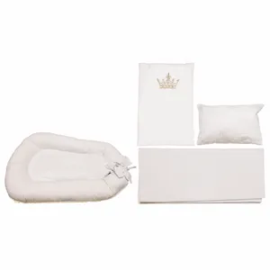 سرویس خواب 4 تکه نوزادی کیدبو  مدل Royal White