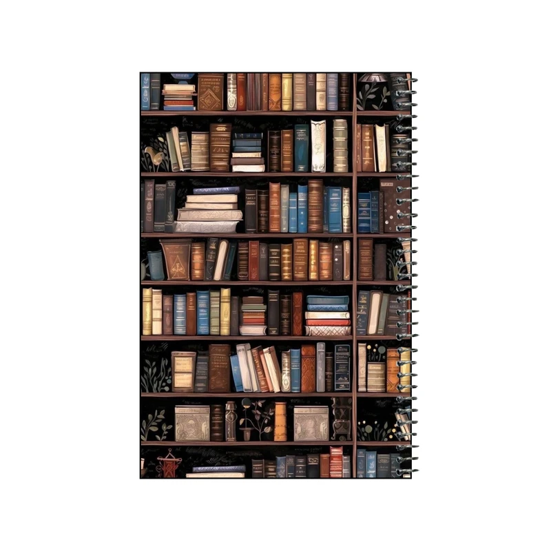 دفتر نقاشی 50 برگ سیمی مدل کتابخونه کد v1