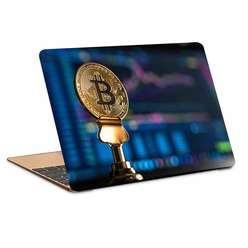 استیکر لپ تاپ طرح bitcoinکد p-1130مناسب برای لپ تاپ 15.6 اینچ
