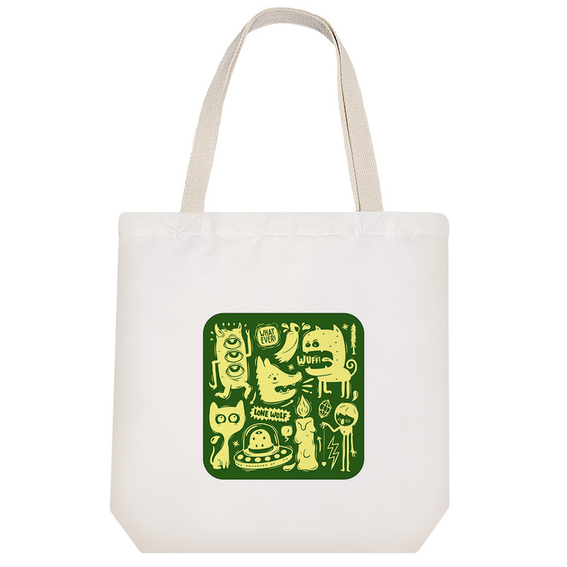 ساک خرید خندالو مدل موجودات فضایی کد 8710