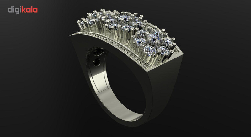 انگشتر طلا اونیکست سه گل مدل 1637 - 3
