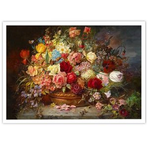 نقد و بررسی تابلو بکلیت طرح نقاشی رنگ روغن گلدان و گل مدل W-15483 توسط خریداران