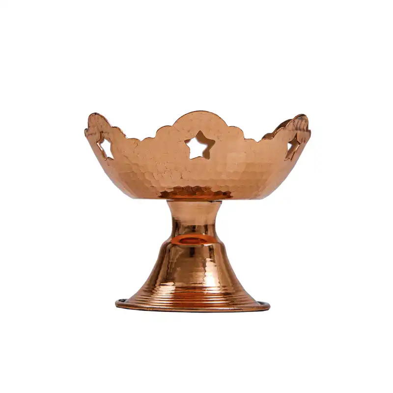 بستنی خوری مسی مدل ستاره نانو کد alast0121 بسته 4 عددی