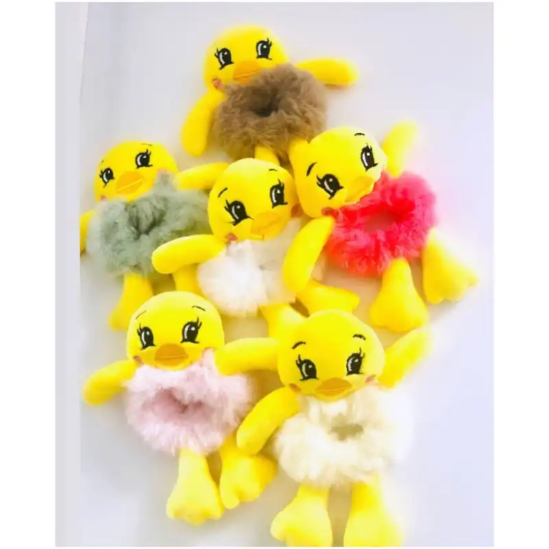 کش مو دخترانه مدل خز پولیشی جوجه اردک