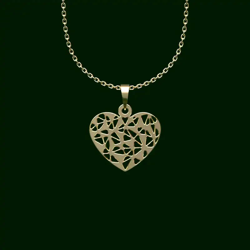 گردنبند طلا 18 عیار زنانه مدوپد مدل اسلیمی کد CA10580