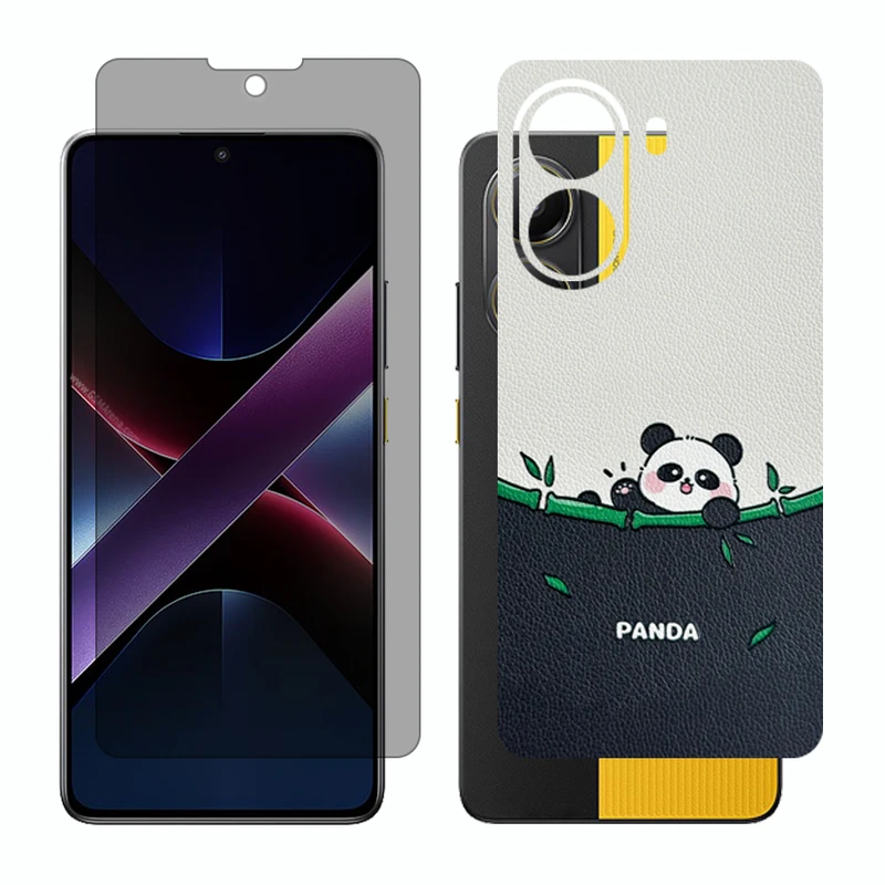 محافظ صفحه نمایش حریم شخصی گلس مدل Together مناسب برای گوشی موبایل شیائومی Poco X7 Pro به همراه برچسب پوششی پشت گوشی