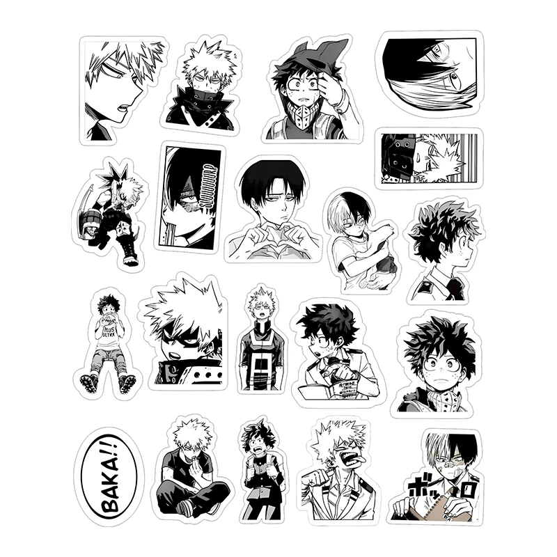 استیکر توییجین و موییجین طرح انیمه کد 05 بسته 20 عددی