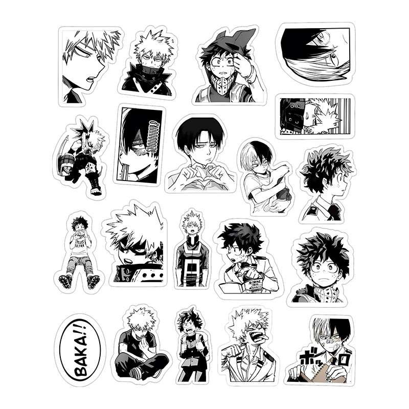 استیکر توییجین و موییجین طرح انیمه کد 05 بسته 20 عددی