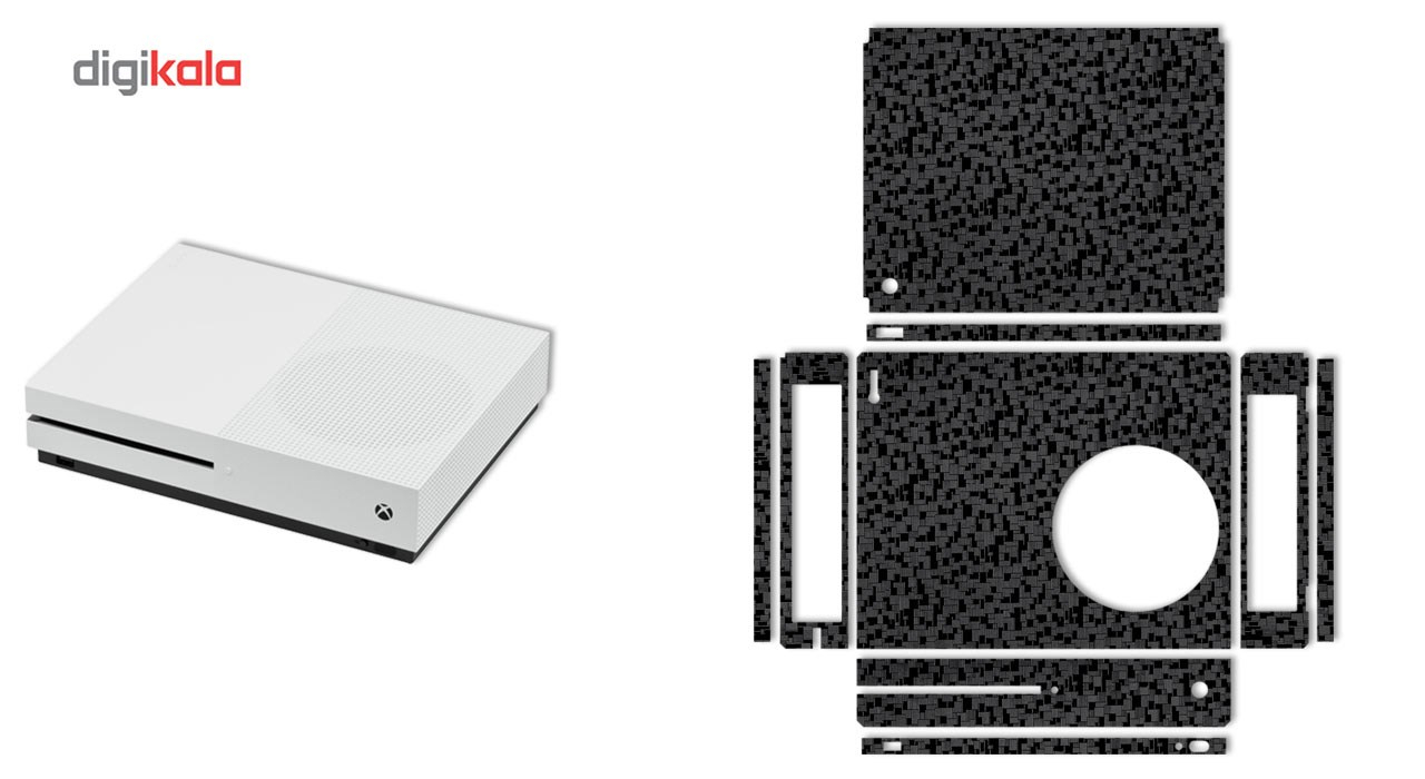 برچسب ماهوت مدلBlack Silicon Texture مناسب برای کنسول بازی Xbox One S