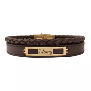 دستبند طلا 18 عیار مردانه لیردا مدل Momy 825