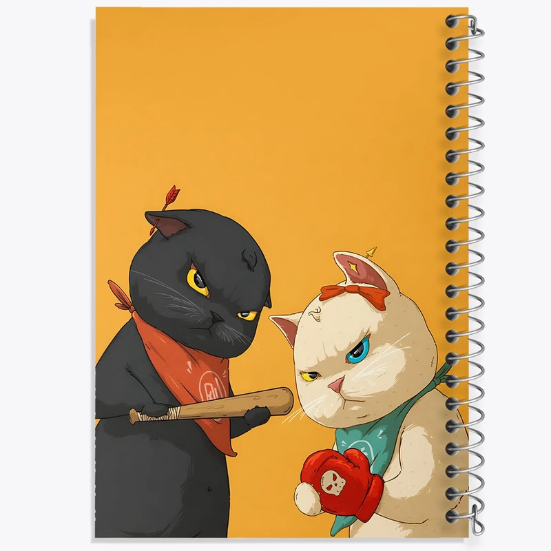 دفتر نقاشی 50 برگ خندالو طرح گربه های بامزه کد N4005