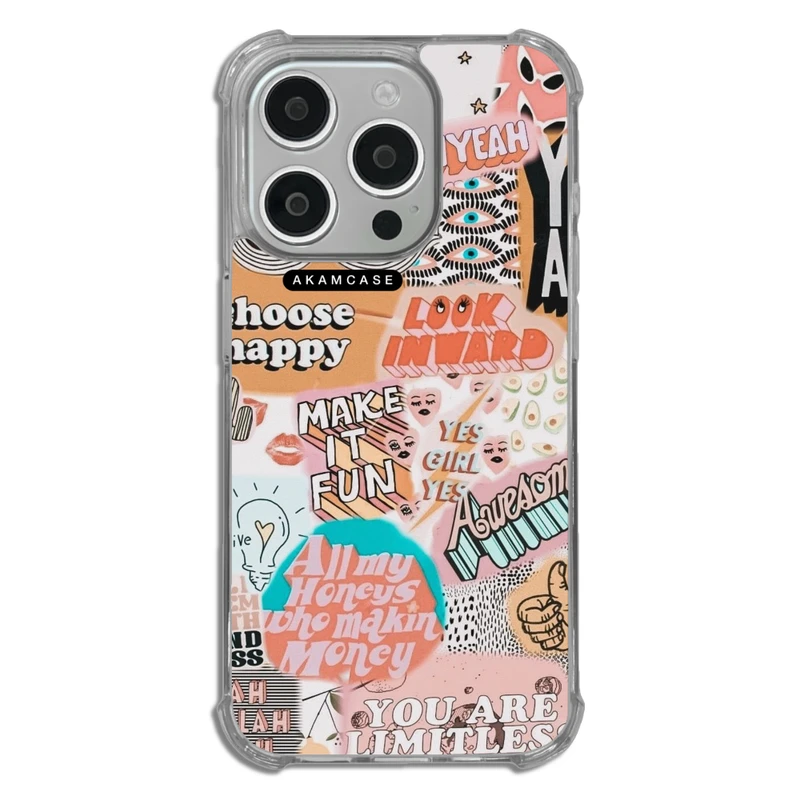 کاور آکام مدل AMCWTA15PRO-GOOD VIBE2 مناسب برای گوشی موبایل اپل iPhone 15 Pro