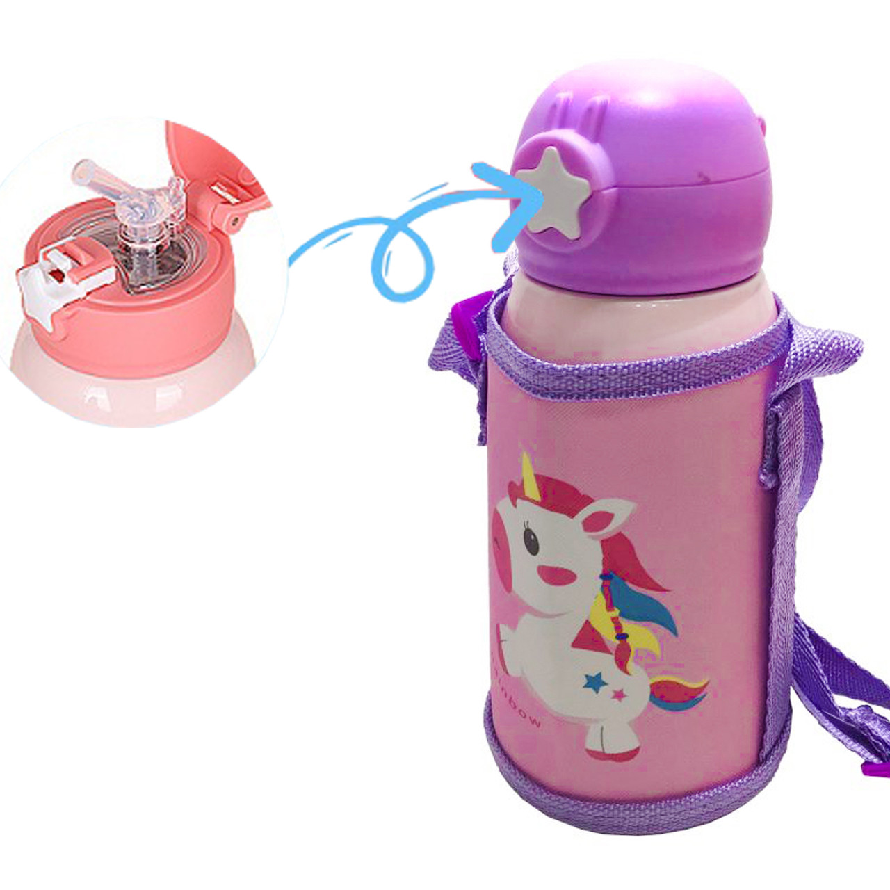 فلاسک کودک مدل Happy کد 02 حجم 0.5 لیتر