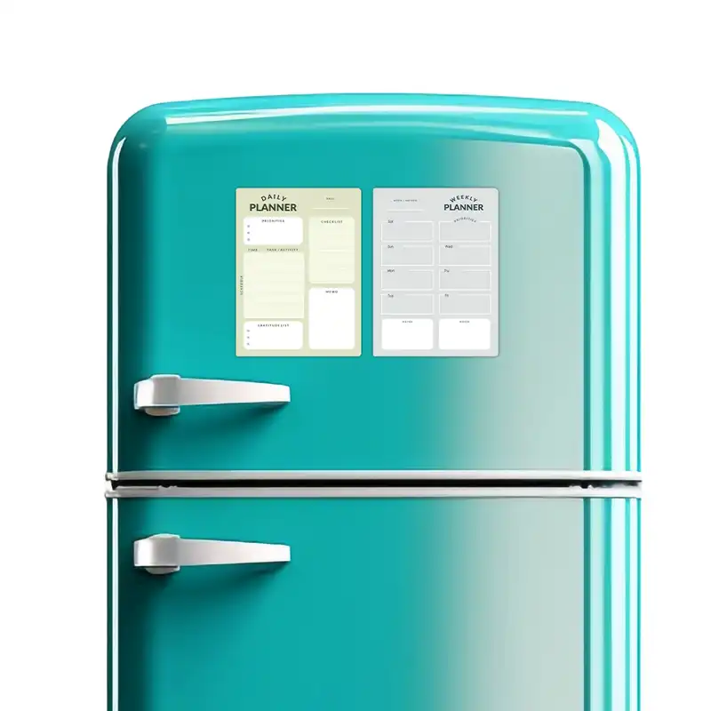 تخته وایت برد لاژید مدل برنامه ریزی سایز 14x18 سانتی متر مجموعه 2 عددی