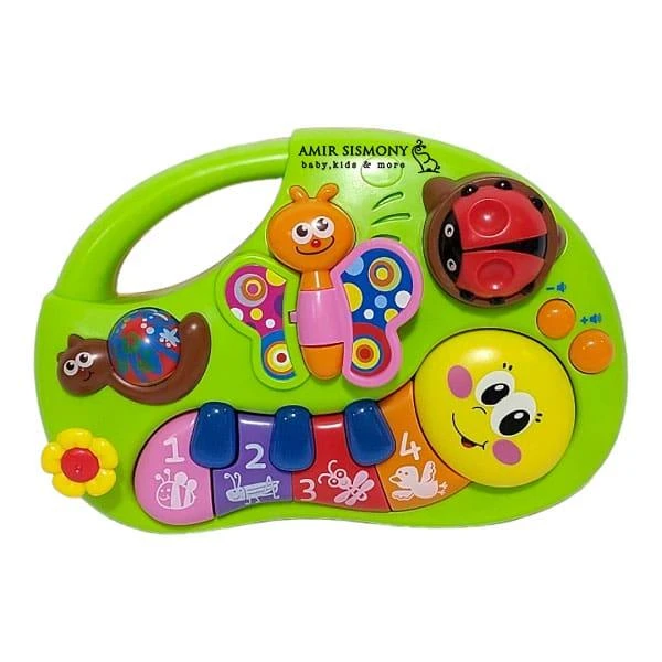 بازی آموزشی حیوانات هولا مدل  پیانو طرح کرم