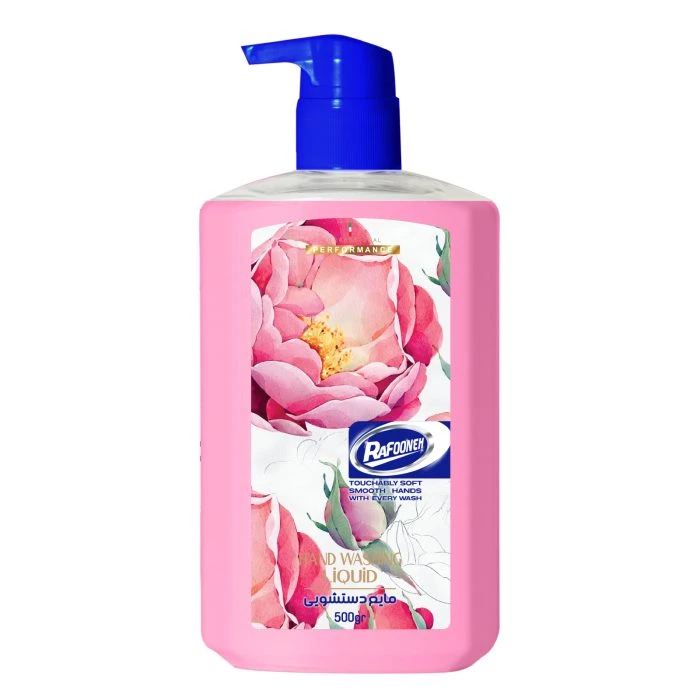 مایع دستشویی پاستیلی صورتی رافونه کد200315 - 500 گرم
