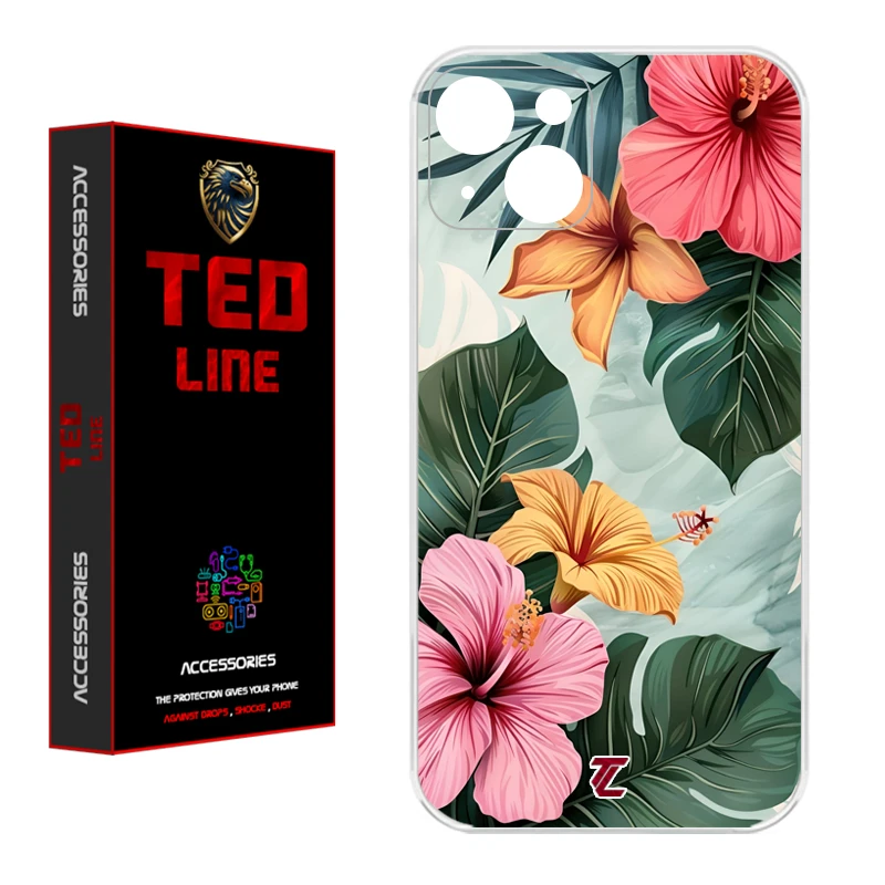 کاور تدلاین طرح گل وحشی کد 1142 مناسب برای گوشی موبایل اپل Iphone 13 / 14