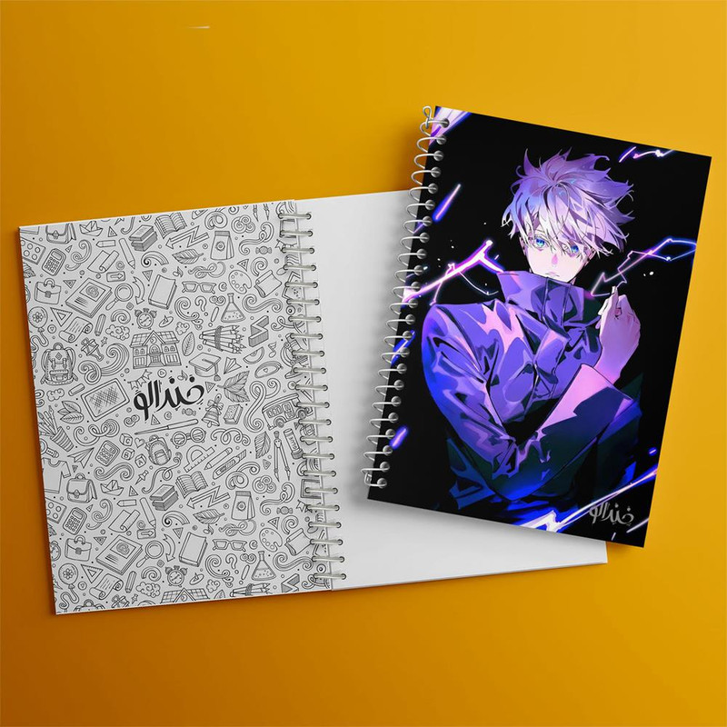 دفتر مشق 100 برگ خندالو طرح گوجو ساتورو انیمه جوجوتسو کایزن کد 11122