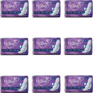 نوار بهداشتی مای لیدی مدل Classic purple مجموعه 9 عددی