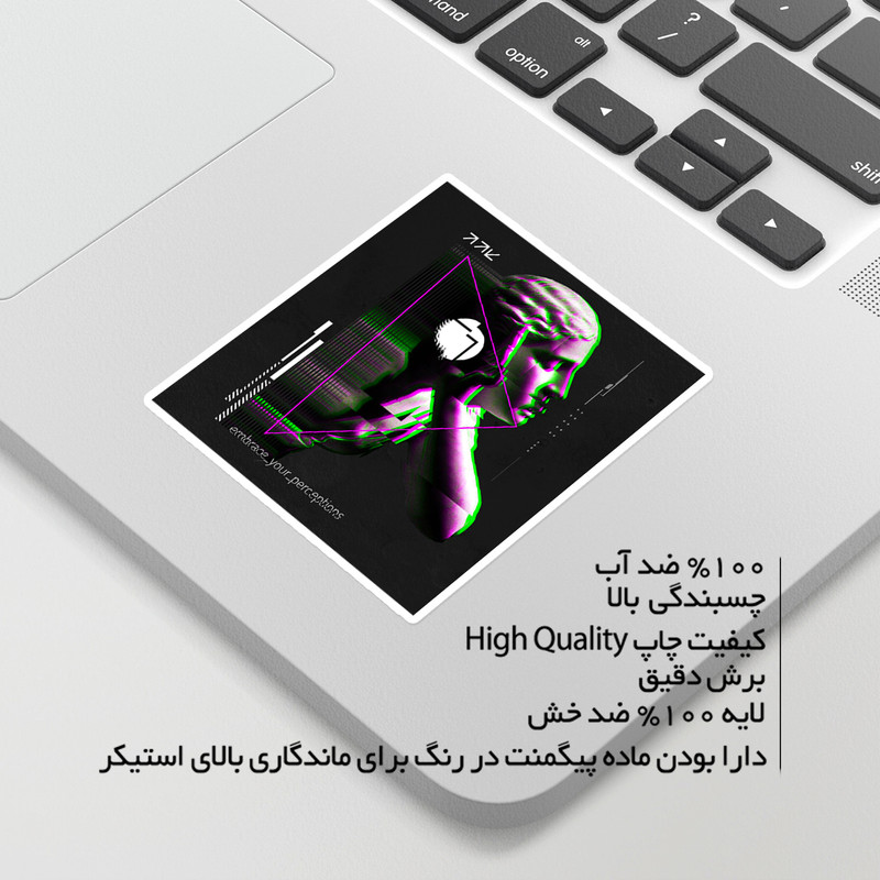 استیکر لپ تاپ ماسا دیزاین طرح مثلث مدل venus545