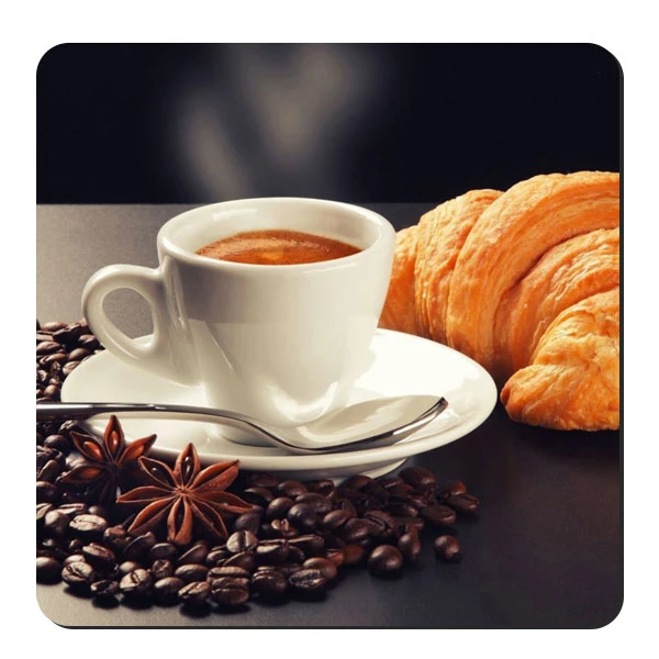  زیر لیوانی طرح شیرینی و فنجان قهوه کد nzl272