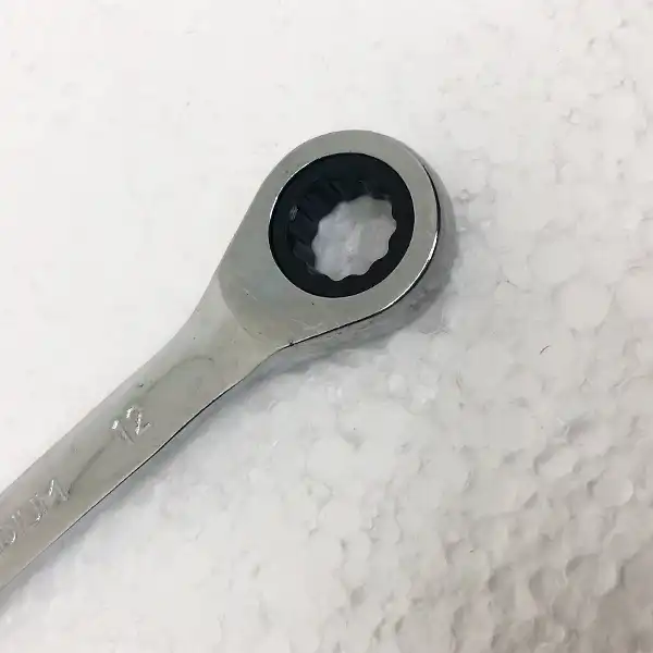 آچار یکسرتخت و یکسر رینگی جغجغه ای کد CR-V0012 سایز 12 میلیمتر