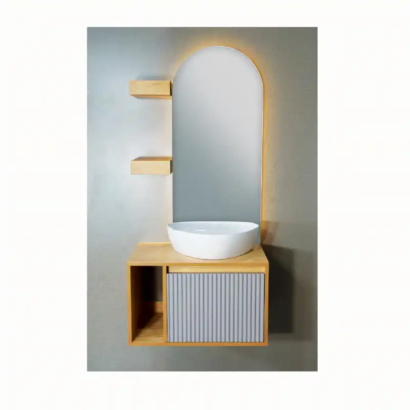 ست کابینت و روشویی سایا کابینت مدل ضد آب کد 87 به همراه آینه و باکس