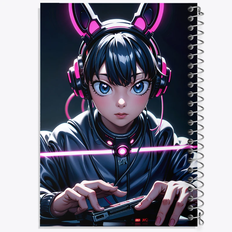 دفتر مشق 100 برگ خندالو طرح دختر گیمر کد N4934