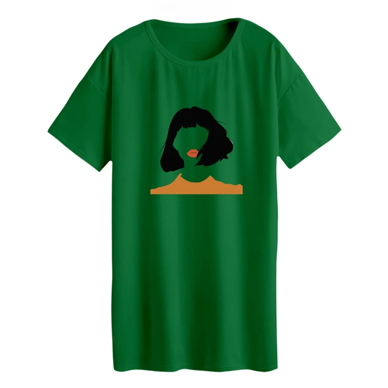 تی شرت لانگ زنانه مدل مینیمال زن