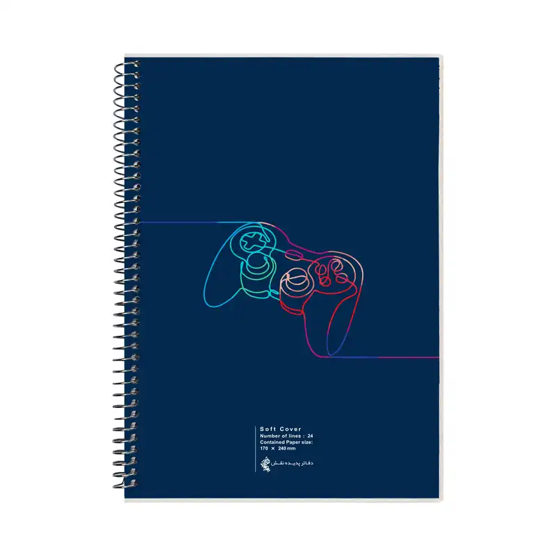 دفتر مشق 100برگ پدیده نقش طرح game