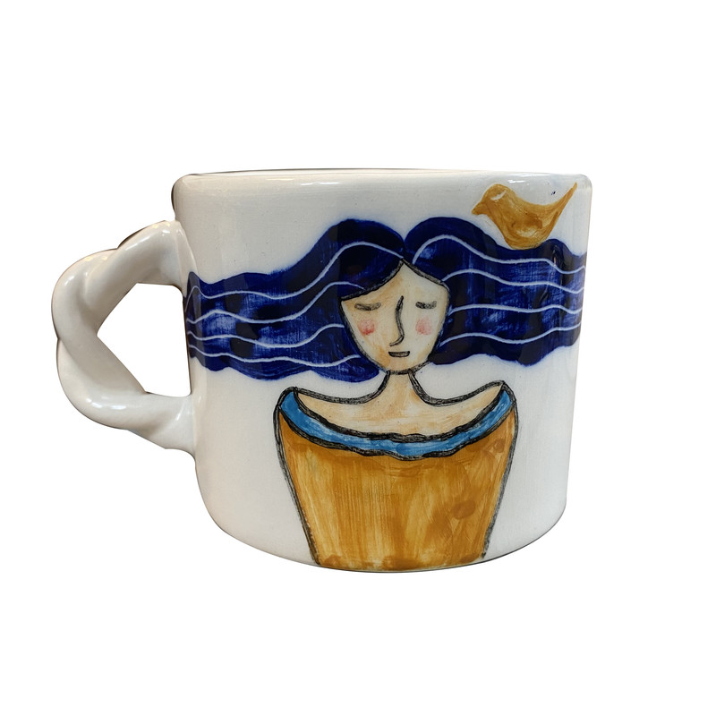 ماگ سرامیکی طرح دختر دریا