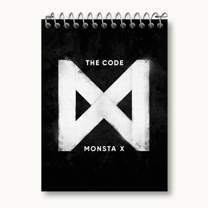دفتر یادداشت 50 برگ خندالو مدل گروه مانستا اکس Monsta X کد 21206