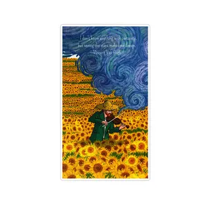   استیکر لپ تاپ ویندی دیزاین طرح ونگوگ مدل 1438