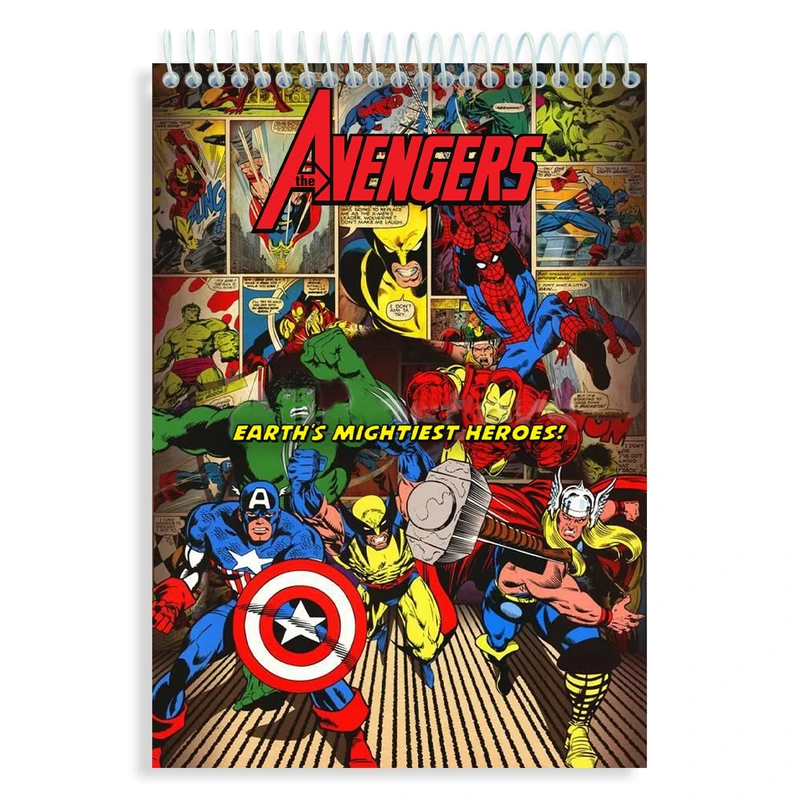 دفتر نقاشی 60 برگ های تولد مدل اونجرز کد A4-N028