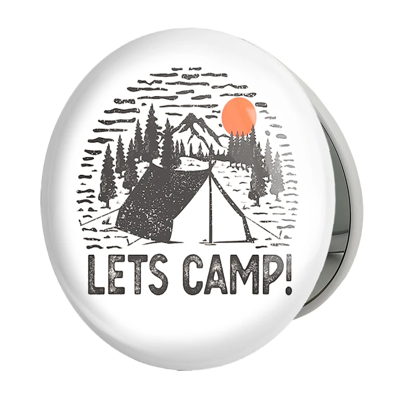 آینه جیبی خندالو طرح کمپینگ مدل تاشو کد 26052 