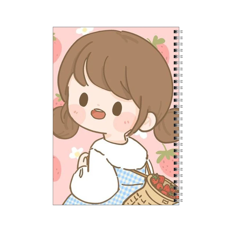 دفتر مشق 100 برگ بامبیلیپ طرح دختر توت فرنگی کد 8502696
