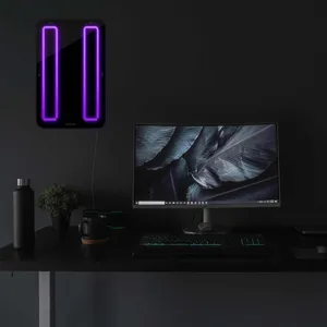 چراغ دیواری نئون دیزاین مدل Pause-BL_PR