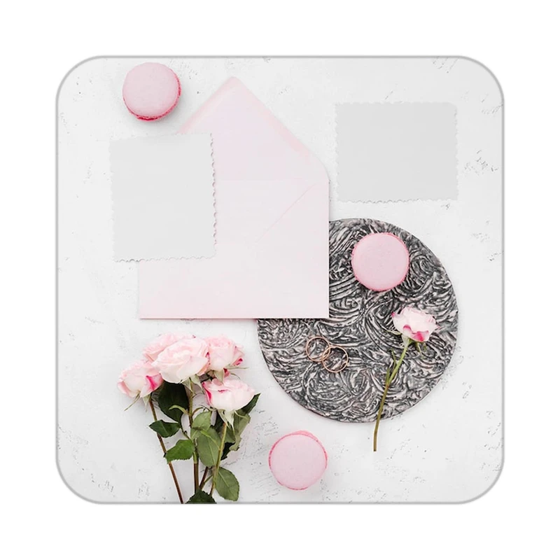 زیر لیوانی کاکتی طرح گل مدل mp19273